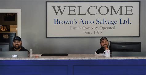 Browns auto salvage - used cars, auto parts, junkyard, scrap metal and vehicle salvage services for Northern Md and South Central PA. John Brown's Used Auto Parts - Motors, Transmissions & More! More coming soon. Phn: 410.357.4040 or 410.357.0400 / Fax: 410.357.0100 / Hours: Mon - Fri 9-5, Sat 9-Noon / 19529 Old York Rd., Whitehall, Md 21161 ...